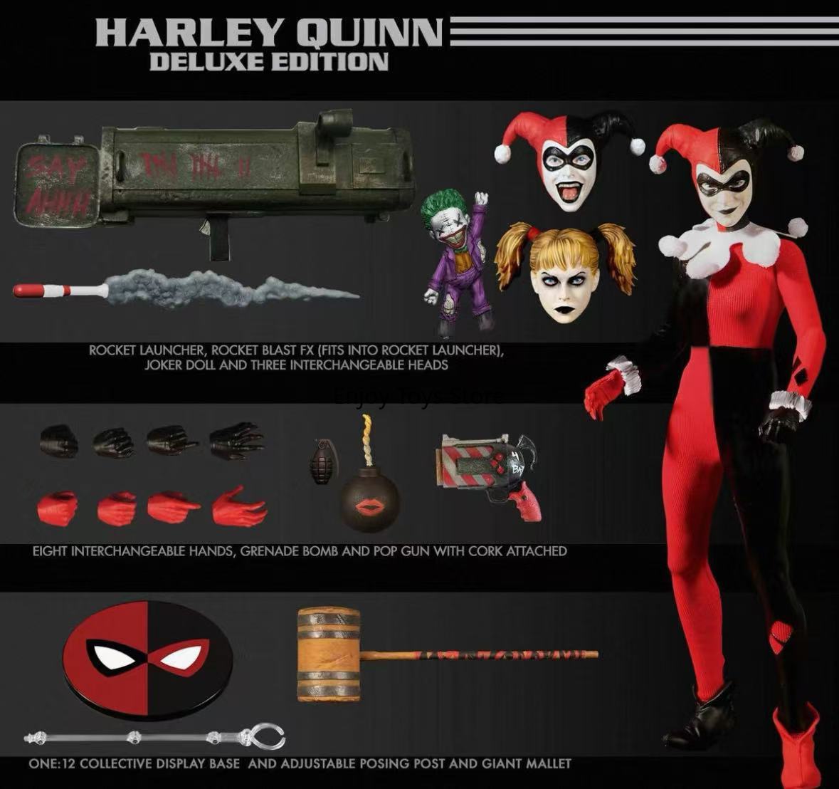 Model Kit Harley Quinn - Stokta MEZCO Arkham Harley Quinn Arkham