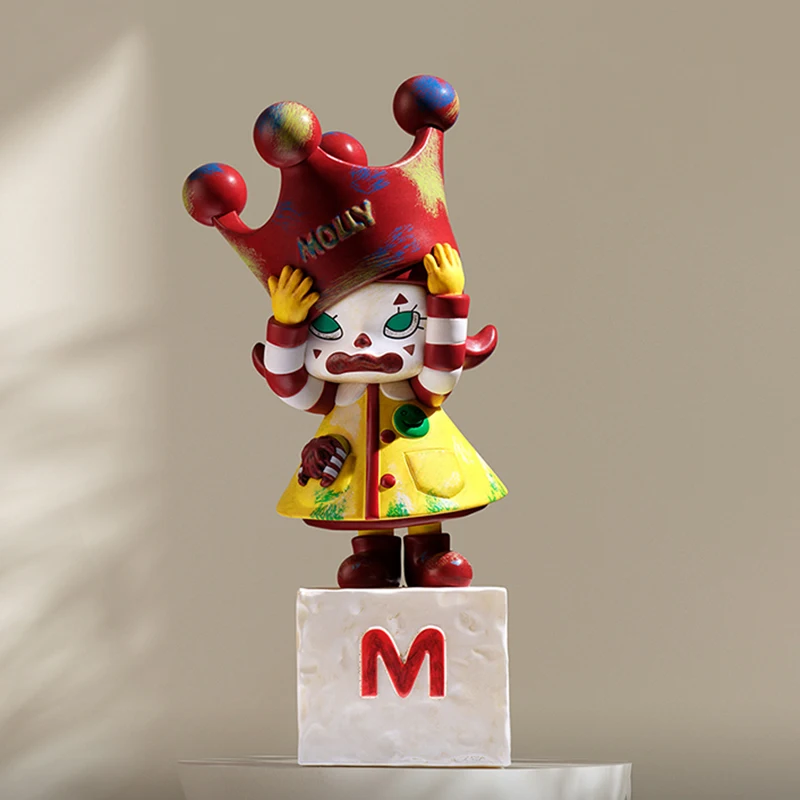Model Kit Anime Girl - POP MART MOLLY Yıldönümü Heykelleri Klasik