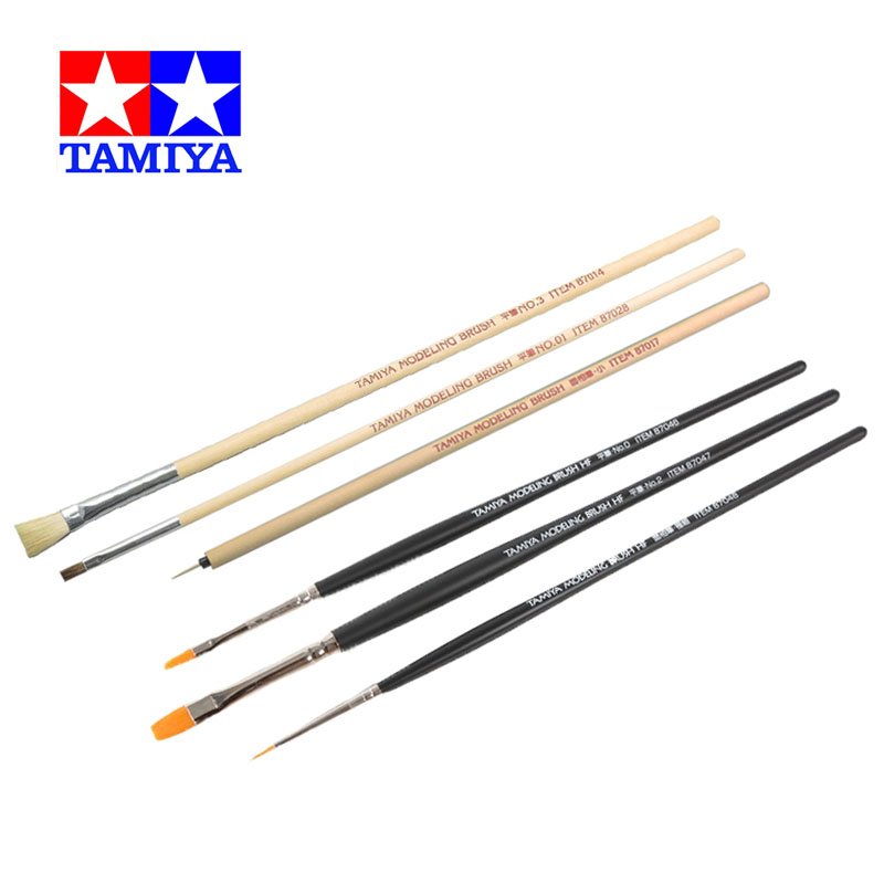 Tamiya Model Paint Set - TAMIYA 87066/87067 modelleme fırça HF 3