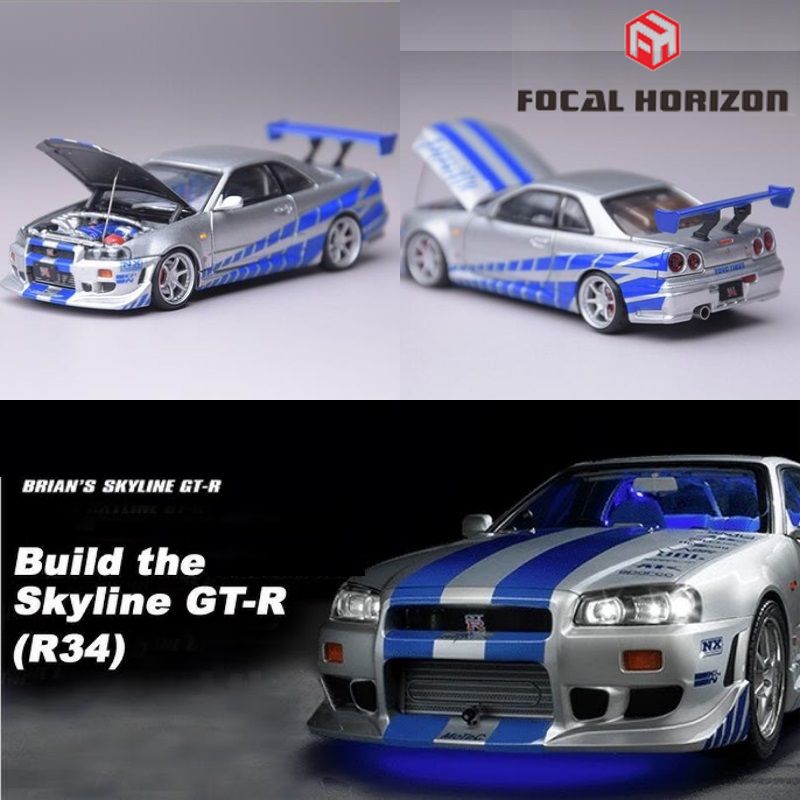 Model Kit R34 - FH Focal Horizon 1:64 R34 Gümüş