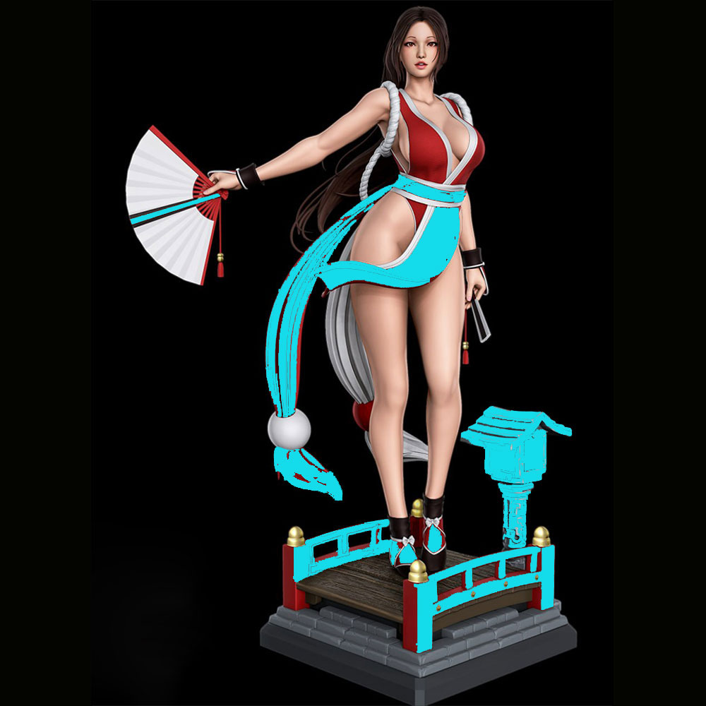 Model Kit Reshiram - 1/24 Seksi Uzun Saçlı Kız Minyatür