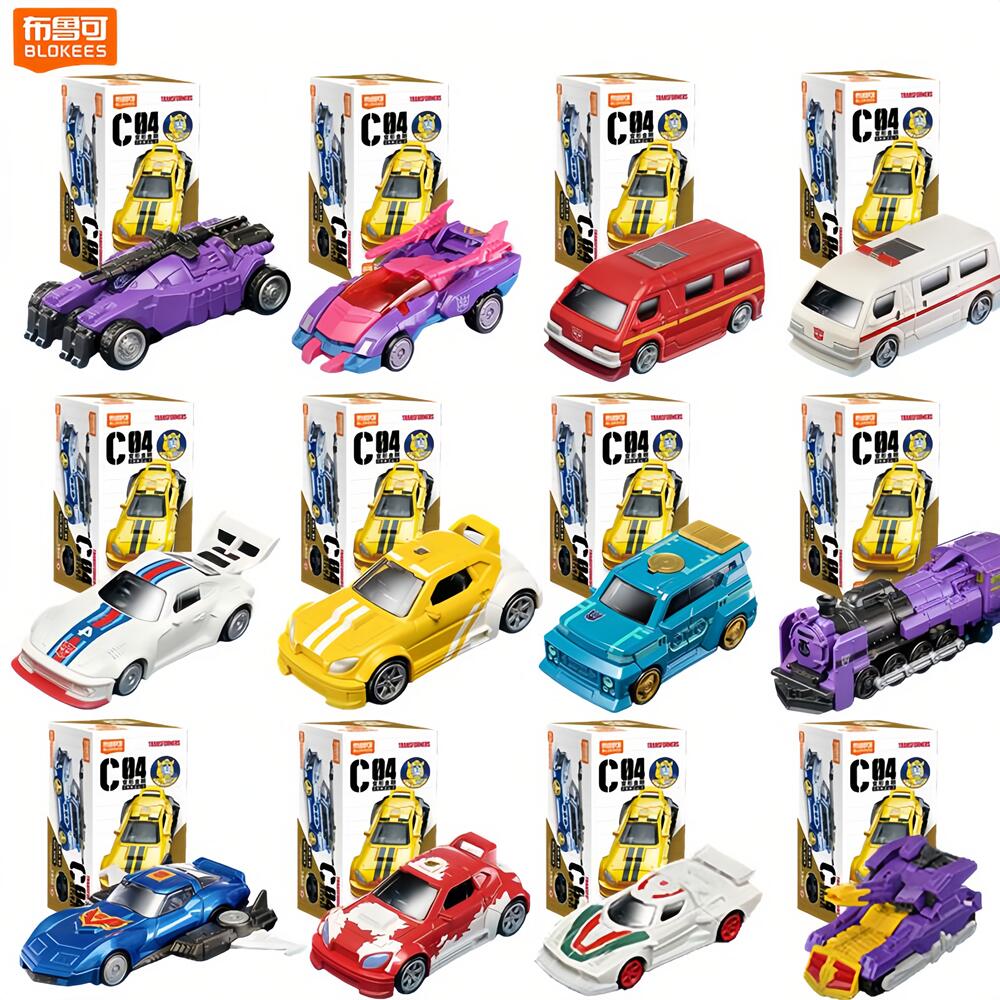 Model Kit Transformers Blokees - Blokees Transformers C04-12PCS G1Bumblebee Soundwave Ironhide
