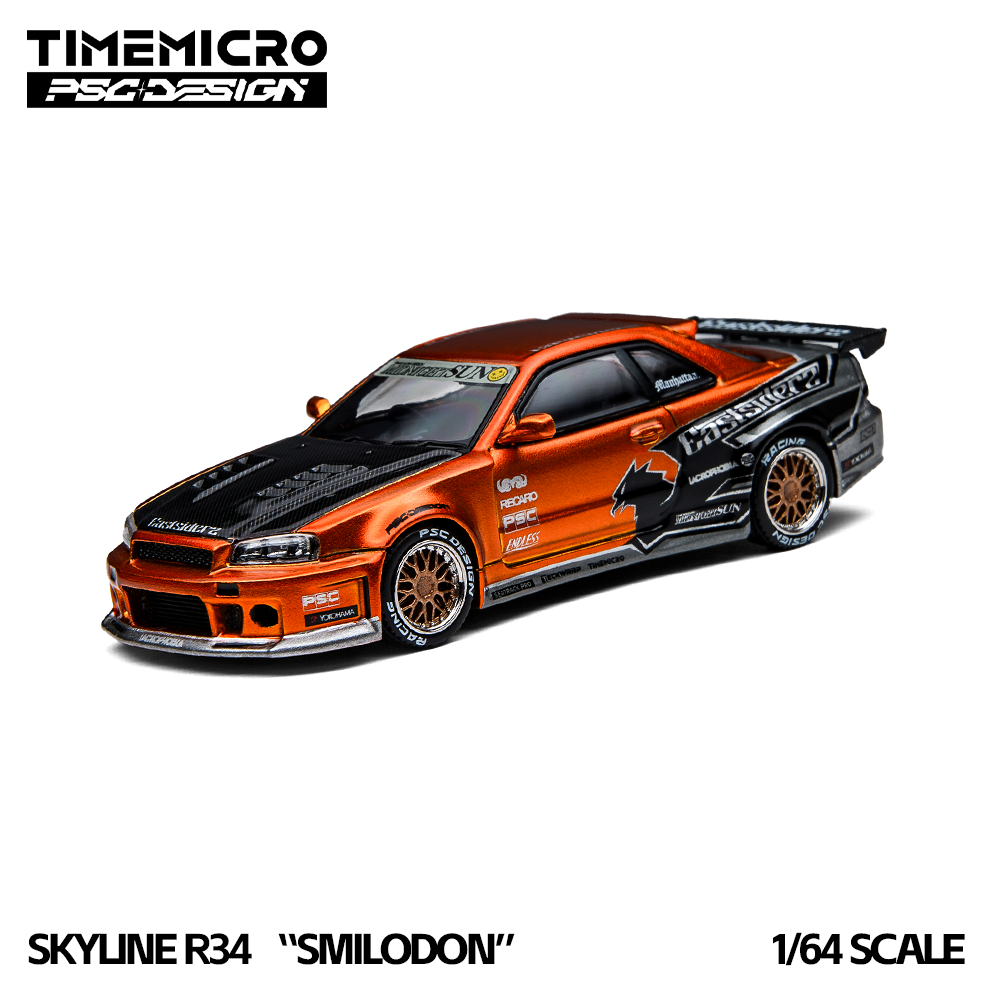 Model Kit R34 - TimeMicro1:64 Gerçekçi R34 Eastsiderz Tribute Döküm