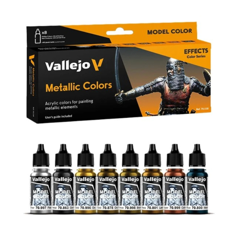 Tamiya Model Paint Set - Vallejo 70118 Metalik Renk Çevre Dostu