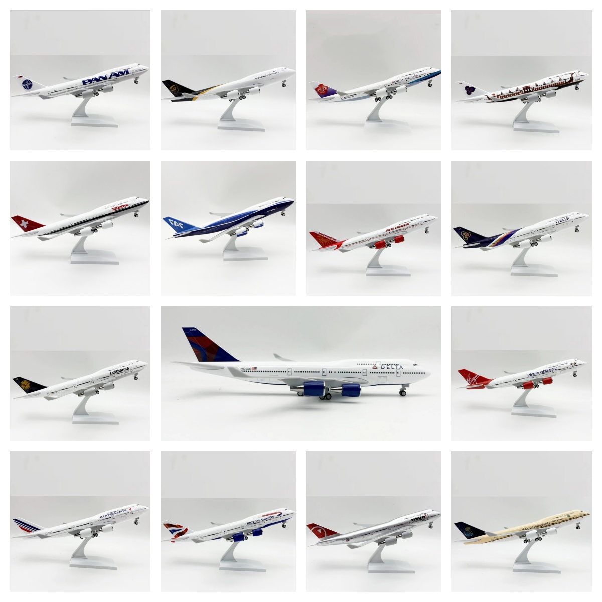 Model Kit Planes - 30 cm Ölçekli Uçak 1/250 B747