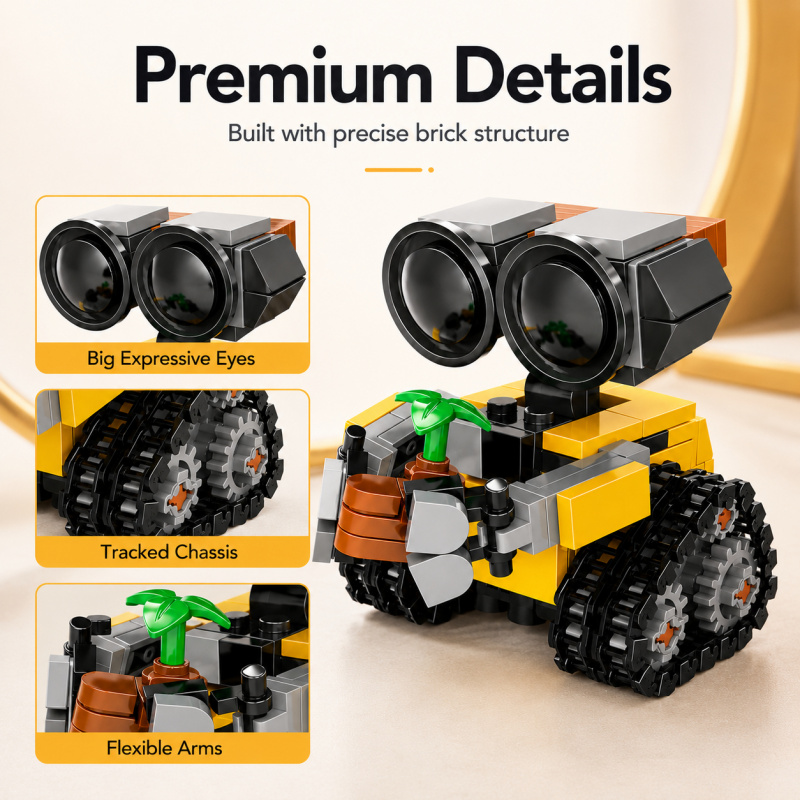 Mini Robot Yapı Blokları Seti, - Model Kit Display incelemesi ve fiyatı