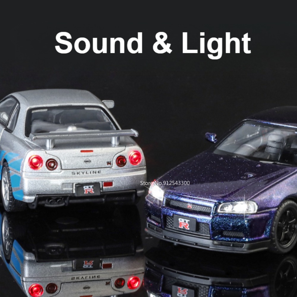 1:32 Ölçekli SKYLINE GTR R34 S - Model Kit R34 incelemesi ve fiyatı