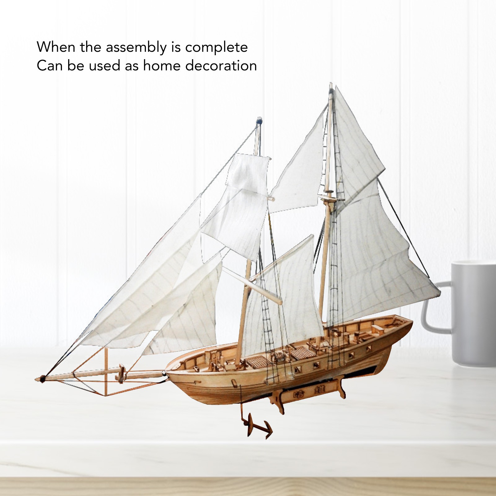 1:130 Ahşap Yelkenli Tekne Kit - Model Kit Ship incelemesi ve fiyatı