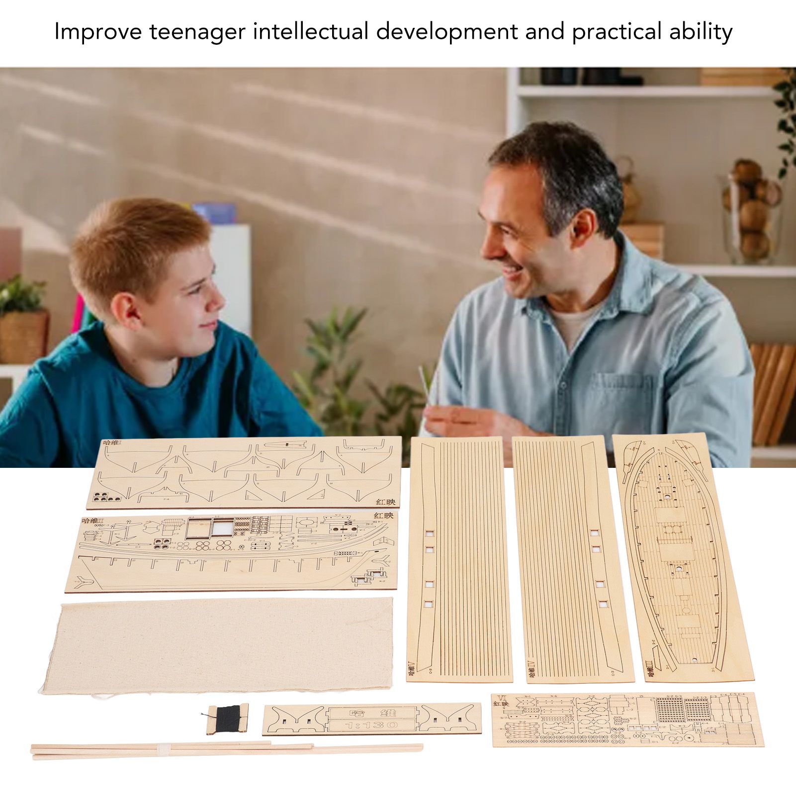 1:130 Ahşap Yelkenli Tekne Kit - Model Kit Ship incelemesi ve fiyatı
